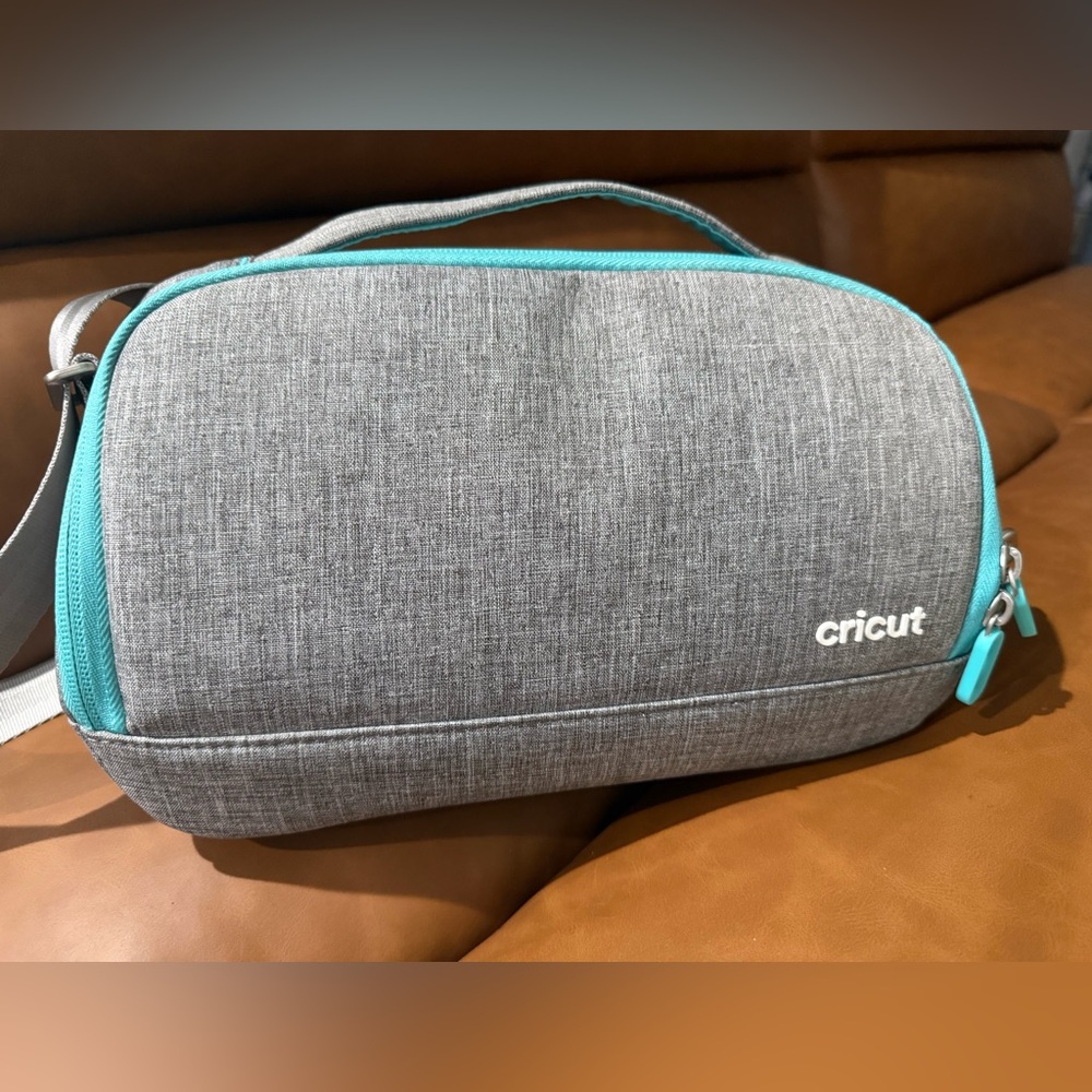 Cricut Joy Gray Organizer with Teal Trim Closer to New